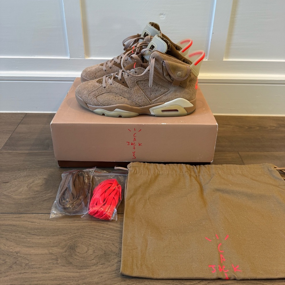 Jordan 6 Travis Scott British Khaki - Men’s Size 8